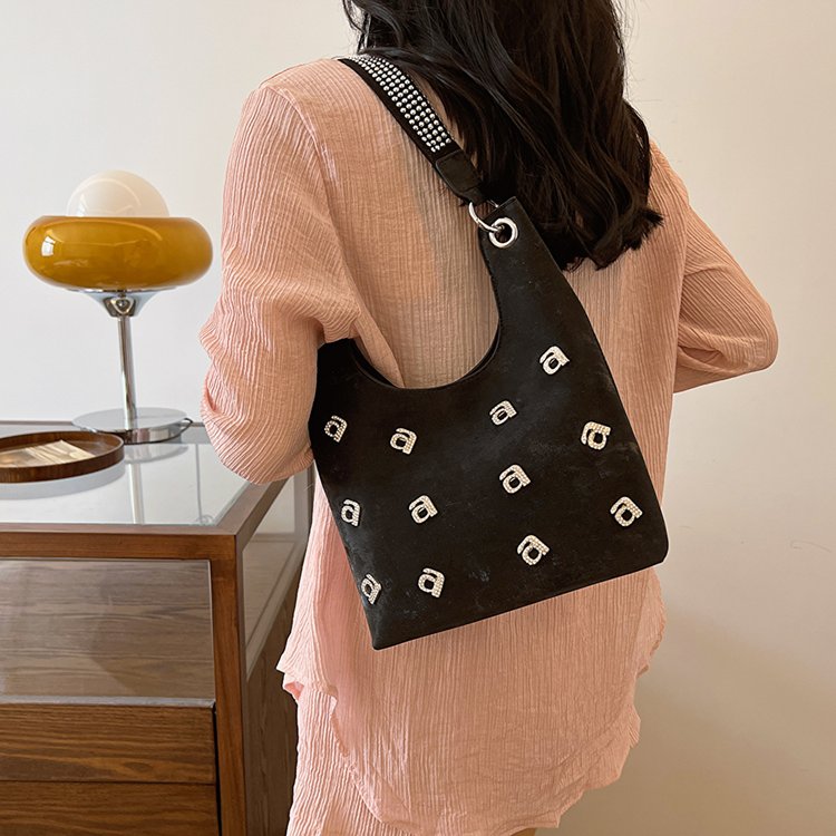 PU Crossbody Mini Square Bag with Magnetic Closure and Stitching Detail - White,Silver,Black - One Size - Image 3