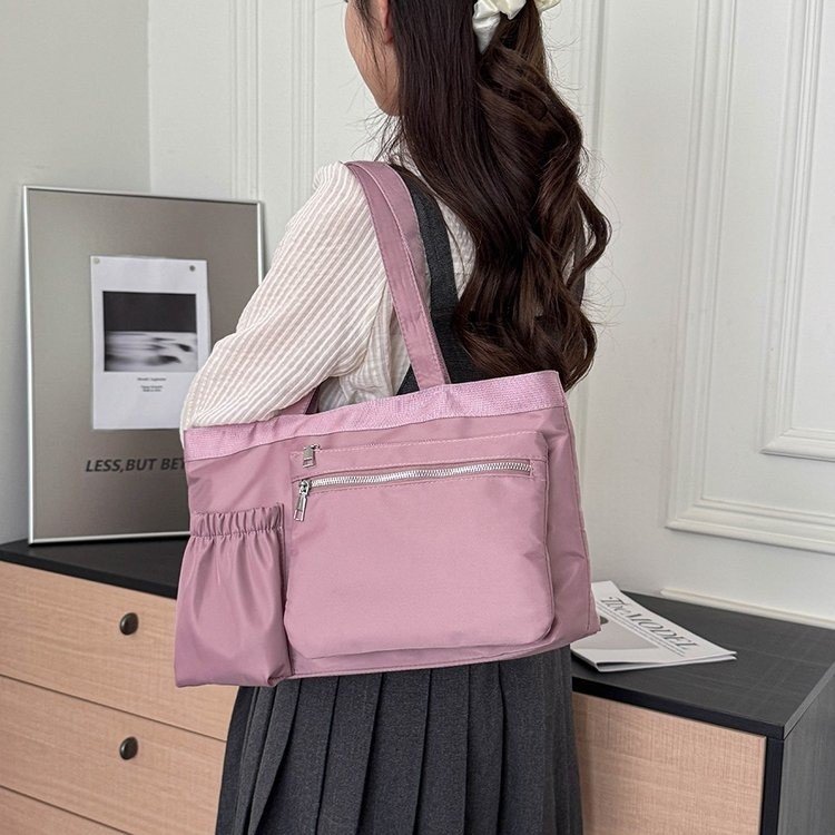 Casual Minimalist Asymmetric Horizontal Bag with Zipper